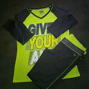 Justice for kids size 18 workout fit